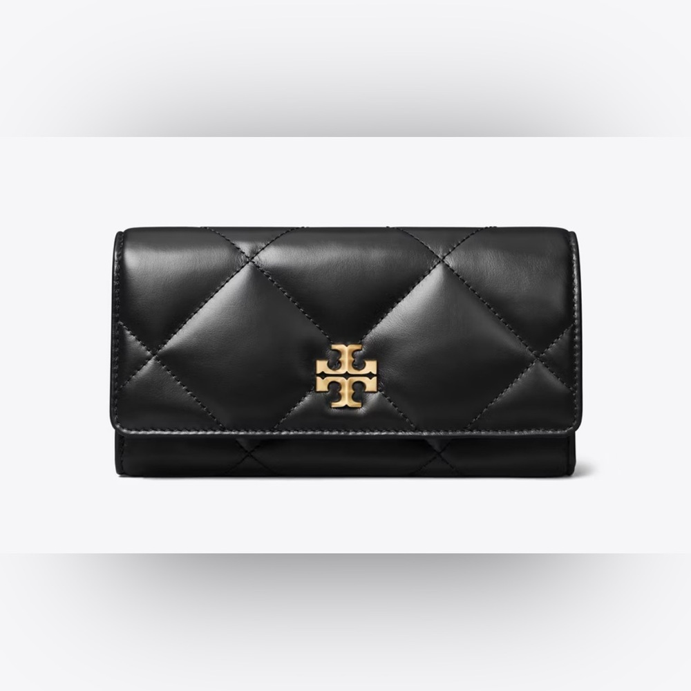 Tory Burch Black Quilted Wallet